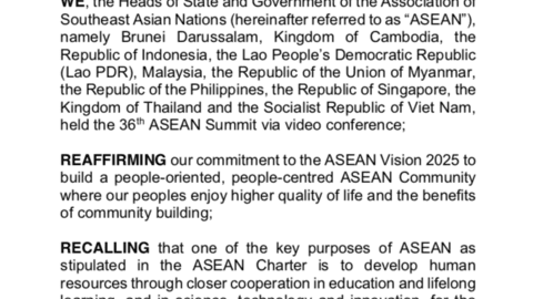 ASEAN Declaration on Human Resources Development for the changing world of work