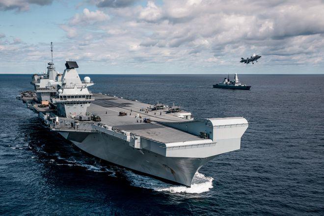 Tàu sân bay HMS Queen Elizabeth của Anh sẽ đến Biển Đông trong chiến dịch đầu tiên trong năm 2021 /// Ảnh chụp màn hình The Sun