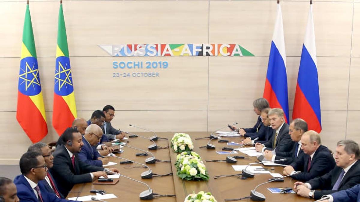 Hội nghị Thượng đỉnh Nga - châu Phi tại Sochi năm 2019. Ảnh: Getty.
