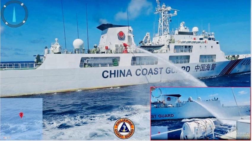 Tàu Philippines bị bắn vòi rồng ở Biển Đông: Mỹ, Trung lên tiếng, Manila triệu Đại sứ Bắc Kinh ảnh 1