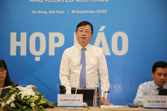 Ông Nguyễn Thanh Lâm, Thứ trưởng Bộ Thông tin - Truyền thông trả lời tại họp báo. Ảnh: XUÂN QUỲNH ảnh 1