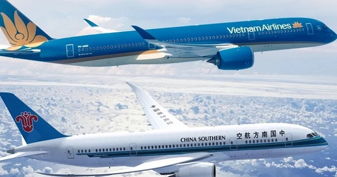 Vietnam Airlines và China Southern Airlines công bố triển khai lập liên doanh đầu tiên giữa một hãng hàng không Việt Nam – Trung Quốc. Ảnh: TA